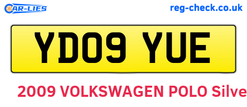 YD09YUE are the vehicle registration plates.