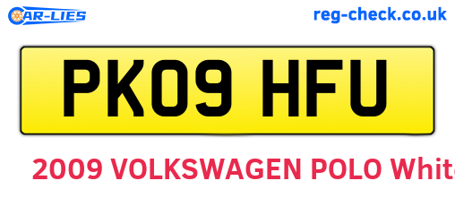 PK09HFU are the vehicle registration plates.
