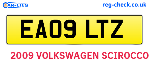 EA09LTZ are the vehicle registration plates.
