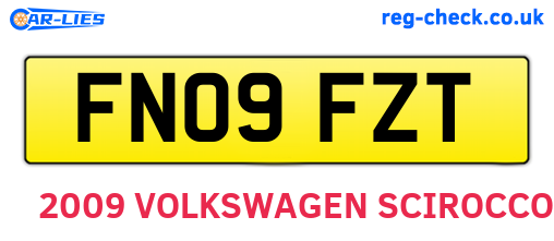 FN09FZT are the vehicle registration plates.