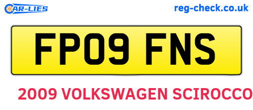FP09FNS are the vehicle registration plates.