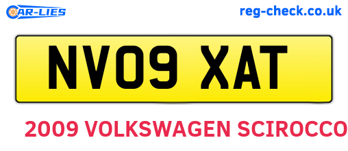 NV09XAT are the vehicle registration plates.