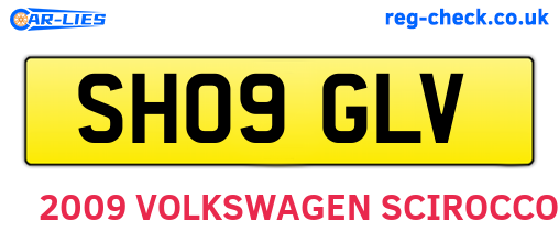 SH09GLV are the vehicle registration plates.