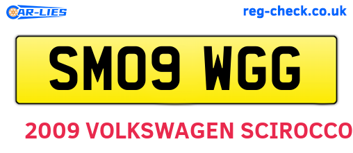 SM09WGG are the vehicle registration plates.