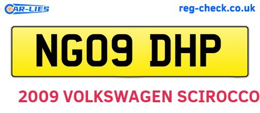 NG09DHP are the vehicle registration plates.