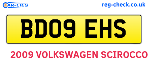 BD09EHS are the vehicle registration plates.