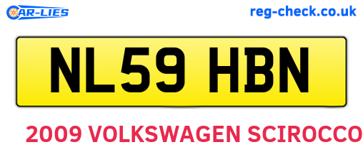 NL59HBN are the vehicle registration plates.