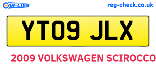 YT09JLX are the vehicle registration plates.