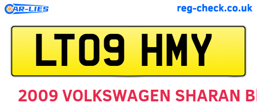 LT09HMY are the vehicle registration plates.