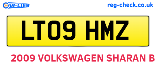 LT09HMZ are the vehicle registration plates.