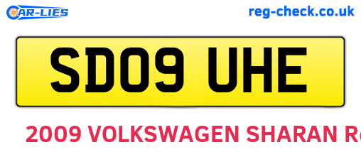 SD09UHE are the vehicle registration plates.