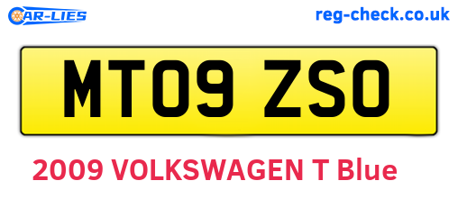 MT09ZSO are the vehicle registration plates.