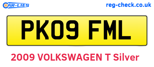 PK09FML are the vehicle registration plates.