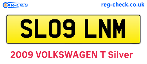 SL09LNM are the vehicle registration plates.
