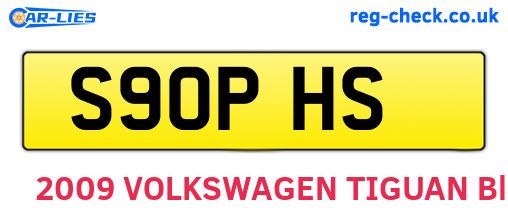 S90PHS are the vehicle registration plates.