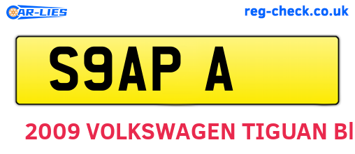 S9APA are the vehicle registration plates.
