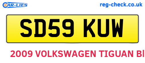 SD59KUW are the vehicle registration plates.
