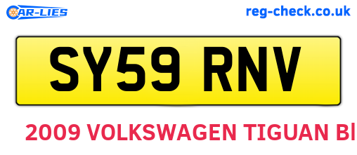 SY59RNV are the vehicle registration plates.