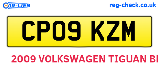 CP09KZM are the vehicle registration plates.