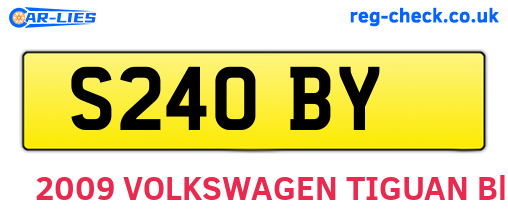 S24OBY are the vehicle registration plates.