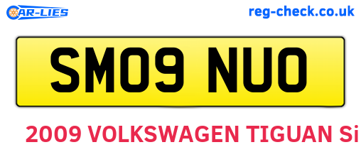 SM09NUO are the vehicle registration plates.