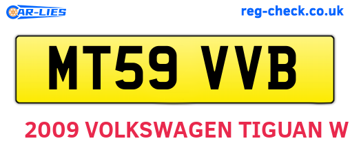 MT59VVB are the vehicle registration plates.