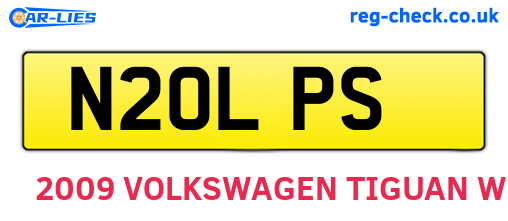 N20LPS are the vehicle registration plates.