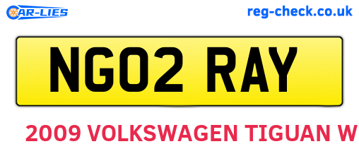 NG02RAY are the vehicle registration plates.