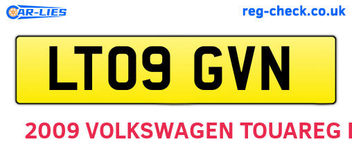 LT09GVN are the vehicle registration plates.