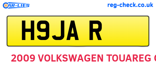 H9JAR are the vehicle registration plates.