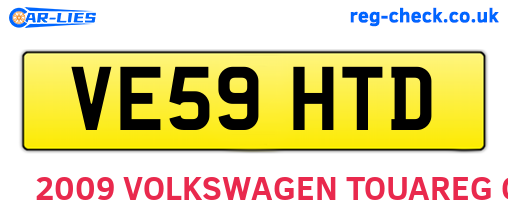 VE59HTD are the vehicle registration plates.