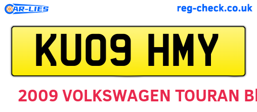 KU09HMY are the vehicle registration plates.