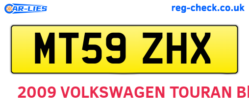 MT59ZHX are the vehicle registration plates.