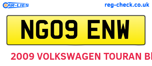 NG09ENW are the vehicle registration plates.
