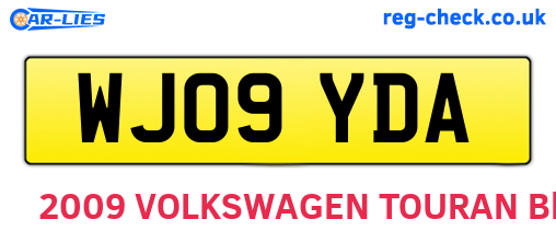 WJ09YDA are the vehicle registration plates.