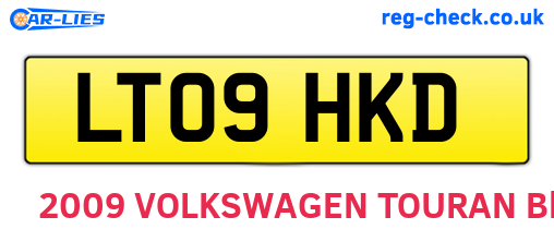 LT09HKD are the vehicle registration plates.
