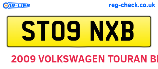 ST09NXB are the vehicle registration plates.