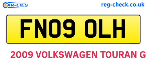 FN09OLH are the vehicle registration plates.