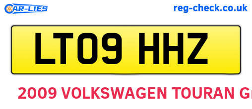 LT09HHZ are the vehicle registration plates.