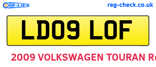 LD09LOF are the vehicle registration plates.
