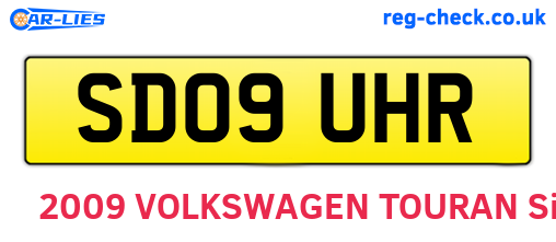 SD09UHR are the vehicle registration plates.