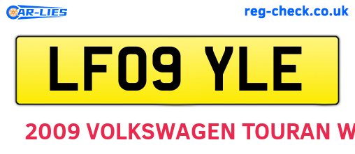 LF09YLE are the vehicle registration plates.