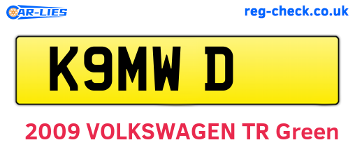 K9MWD are the vehicle registration plates.