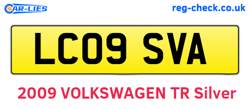 LC09SVA are the vehicle registration plates.