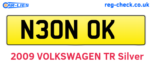 N30NOK are the vehicle registration plates.