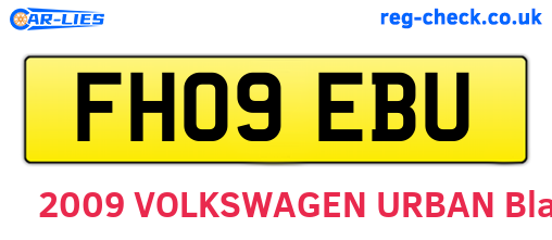 FH09EBU are the vehicle registration plates.
