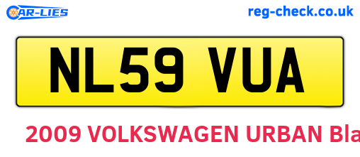 NL59VUA are the vehicle registration plates.