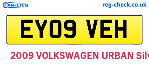 EY09VEH are the vehicle registration plates.