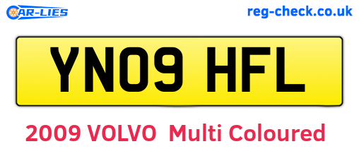 YN09HFL are the vehicle registration plates.