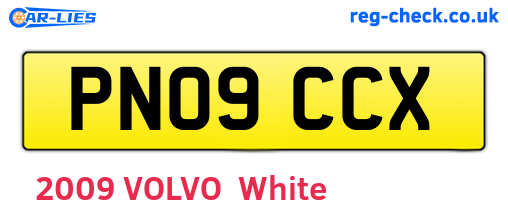 PN09CCX are the vehicle registration plates.